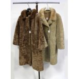 Two ladies Persian Lamb coats,