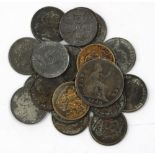 A collection of twenty Victorian 'model toy' coins by Laver plus one other