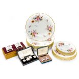 Royal Crown Derby posie dinner, sandwich and side plates,