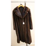 A dark brown natural Mink coat (1976) American market