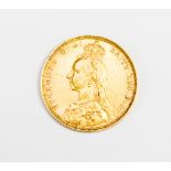 A Queen Victoria 1890 gold Sovereign