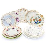 A collection of early 19th Century Derby tea and dessert plates,