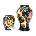 A Moorcroft Peach and Fig vase,
