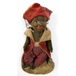 A Chad Valley Hygenic toy doll, possibly made or designed by Norah Wellings, brown velvet,