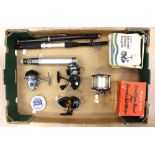 A collection of fishing rods and reels to include, Prince Regent, Intrepid etc...