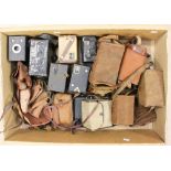 A box containing a collection of various Brownie box cameras, mostly early 20th Century,
