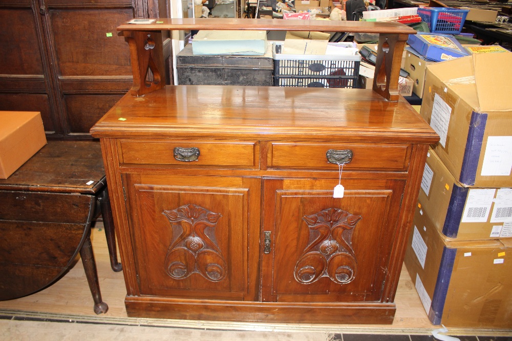 Art Nouveau mahogany sideboard