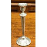 A George V silver candlestick, weight base, Sydney and Co, Birmingham 1912,