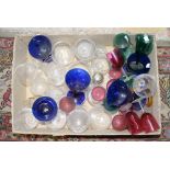 A box containing a collection of various drinking glasses, etc,