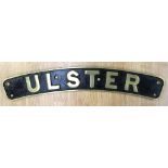 'Ulster' cast name plate from original pattern