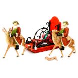 Reindeer with Santa Claus,