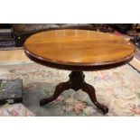 A mid Victorian mahogany breakfast table,