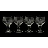 Four British Rail Port glasses