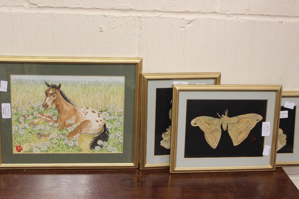 Four framed works by Clarence Wilson