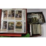 A large quantity of postcards and postcard albums,