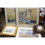 A pair of Japanese prints,