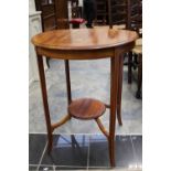 An Edwardian mahogany occasional table,