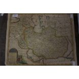 Eman Bowen, 'A New and Accurate Map of Persia', hand tinted, 36cm high, 45cm wide,