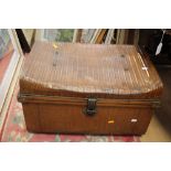 An early 20th Century tin trunk