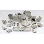 A selection of ceramics from Crewe based restaurant cars discarded when damaged including