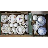 A Royal Worcester Evesham dinner ware and Minton Shalimar tea service (2 boxes)