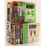 Derby County Memorabilia: A collection of 1960s and early 1970s Derby County programmes,