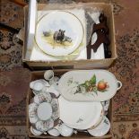 A collection of decorative ceramics and teaware various to include Doulton, Grosvenor,