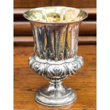 A Victorian embossed silver presentation trophy, London 1874, maker's mark indistinct,