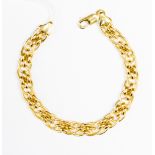 A 9ct gold fancy link bracelet, 8.