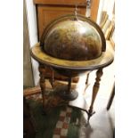 A late 20th Century globe drinks cabinet, 100cm high,