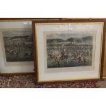 A pair of Racing prints entitled 'Herefordshire and Monmouthshire,