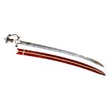 Indian Talwar style sword. Steel hilt and 80cm steel blade.