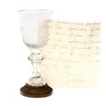 A George III Continental glass,