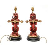 Two Ronson Lion lamps