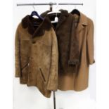 A gentlemen's sheepskin coat;