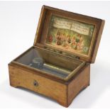 A Swiss Victorian miniature musical box, playing four airs, programme N182 SMF 1816.