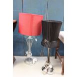 A modern circa 1990s atomic style lamp base;