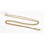 A 9ct gold chain, 2.