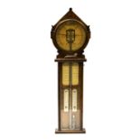 A carved oak Royal Polytechnic Barometer Joseph Davis & Co, London, circa 1885.