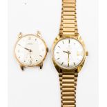 A Swiss Sandoz automatic, gold plated 25 jewels, gentleman's bracelet watch,