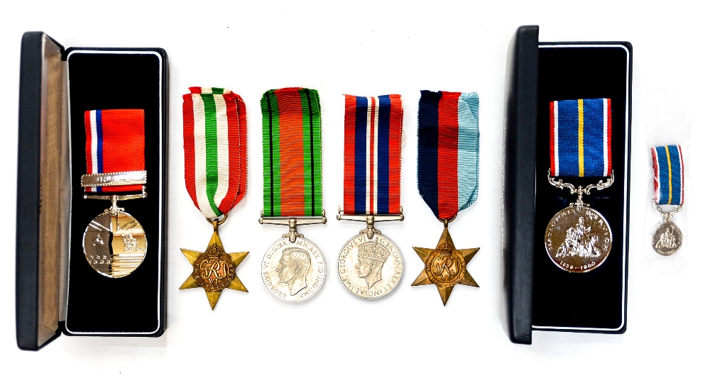 WW2 British 1939-45 Star and Africa Star 1939-45 War Medal and Defence Medals,
