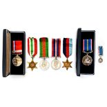 WW2 British 1939-45 Star and Africa Star 1939-45 War Medal and Defence Medals,