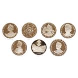 Silver Proof Queen Mother 7 Coin Set 1980,