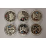 Silver Proof £5 'Countdown to 2012 Olympic Games' 2009, 2010, 2011,