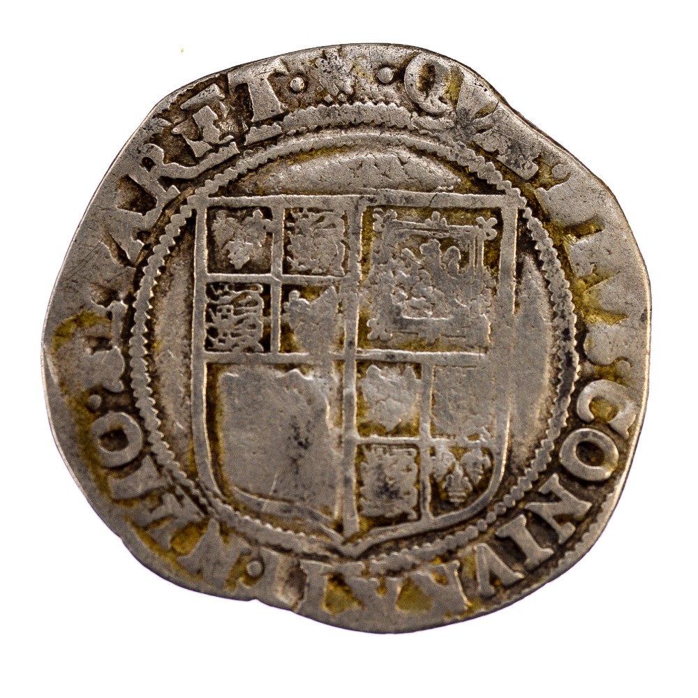 James 1st Shilling 1607 mm Grapes,