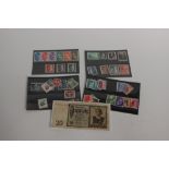 WW2 Third Reich Postage Stamps including Heydrich deathmask and one German Third Reich 20 Mark