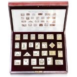 'The Empire Collection' of 25 Silver Proof Medallic stamp ingots in original presentation case