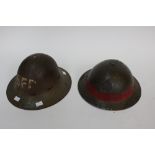 WW2 British MKII steel helmet. Complete with liner and chinstrap.