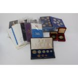 UK Proof Sets - Flat Pack 1974 x 4, 1971 x 3, 1972 to 1976, 1977 x 2, 1978 to 1982, Jersey 1980,