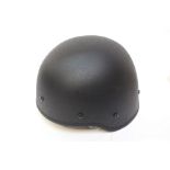 Israeli Police issue composite helmet. Black finish. Dated 8/2010.